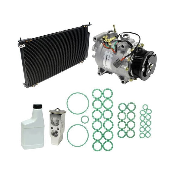 A/C Compressor Kit with Condenser Assembly - Compatible with 2002 - 2006 Honda CR-V 2003 2004 2005