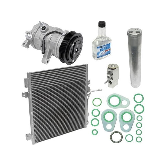 A/C Compressor Kit with Condenser - Compatible with 2007 - 2008 Dodge Nitro 3.7L V6 VIN K