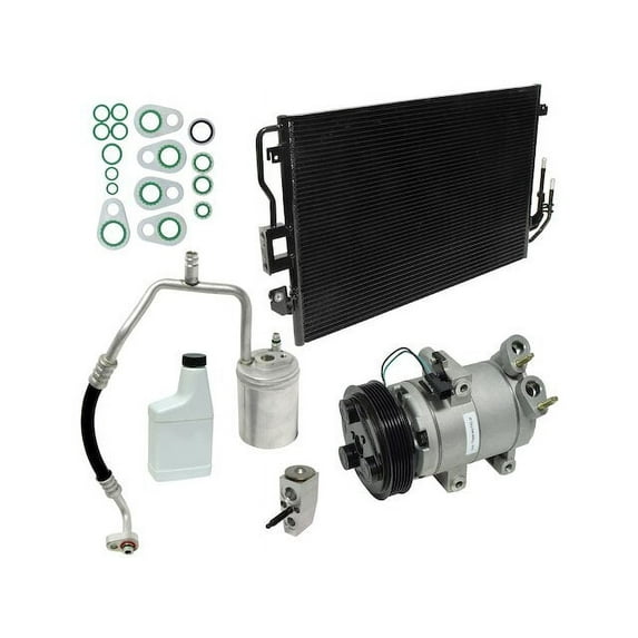 A/C Compressor Kit with Condenser - Compatible with 2009 - 2012 Ford Escape 3.0L V6 99G VIN G 2010 2011