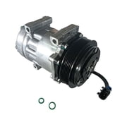 A/C Compressor - with SD7H15 Compressor - Compatible with 2008 - 2017 International ProStar 14.9L 6-Cylinder Turbocharged 2009 2010 2011 2012 2013 2014 2015 2016