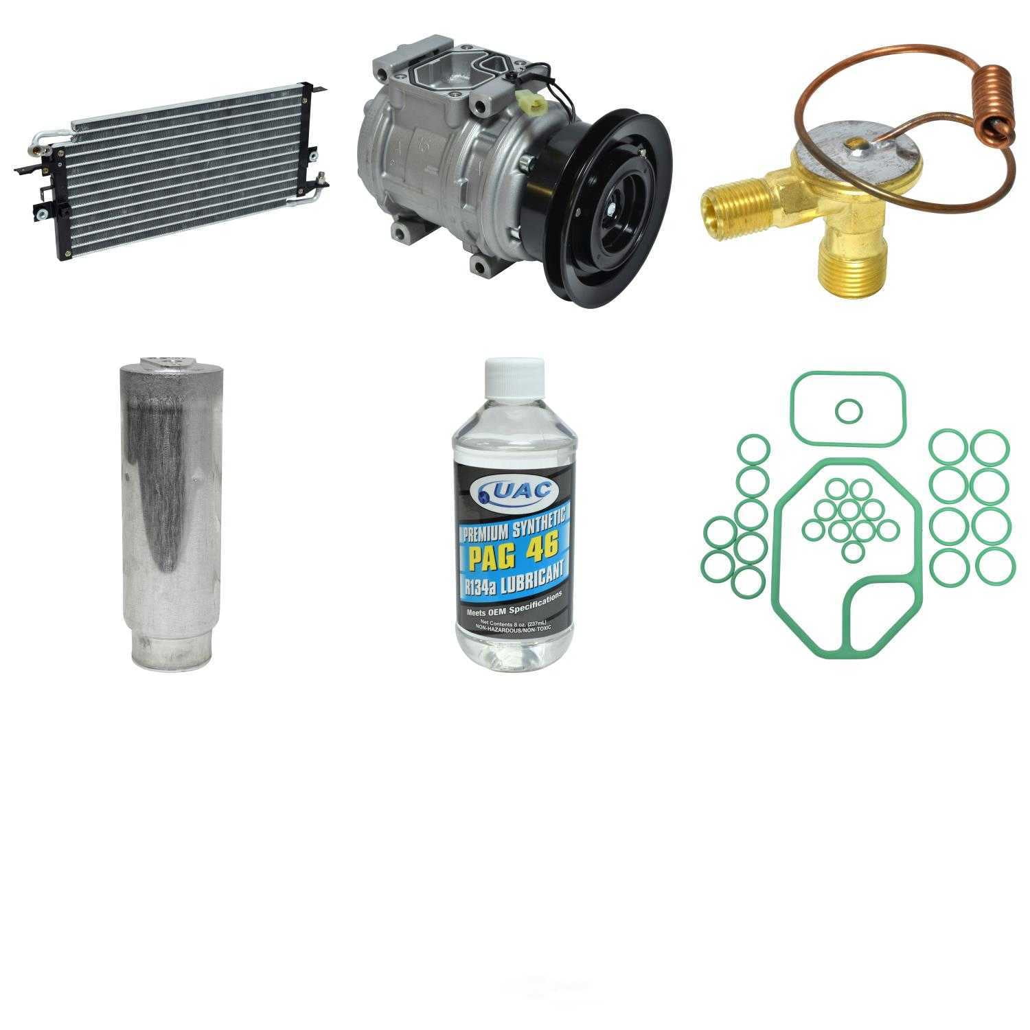A/C Compressor and Component Kit -- Compressor-Condenser Replacement Kit Fits select: 1989 ,1992 TOYOTA PICKUP 1/2 TON LONG WHEELBASE DLX