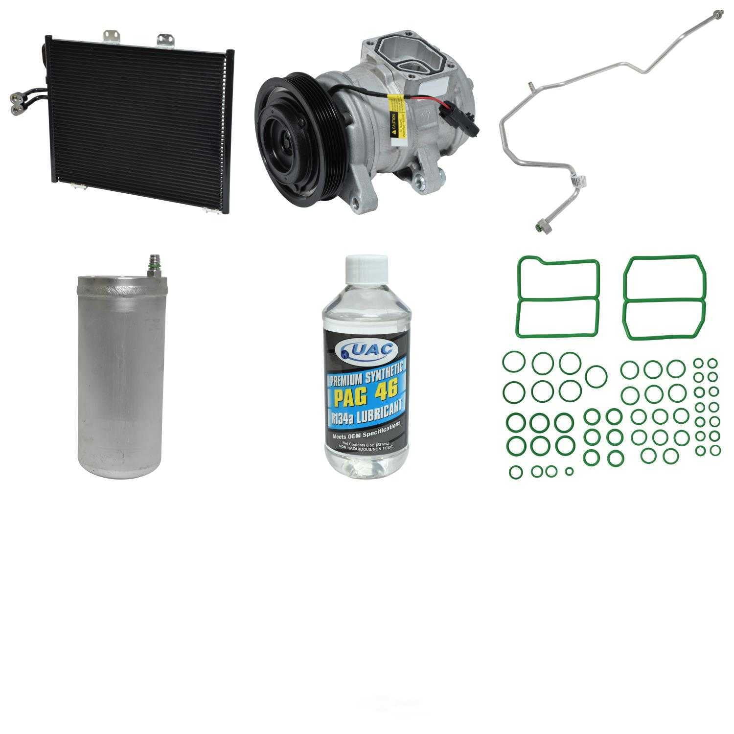 A/C Compressor and Component Kit -- Compressor-Condenser Replacement Kit Fits select: 2000-2001 JEEP WRANGLER / TJ SPORT