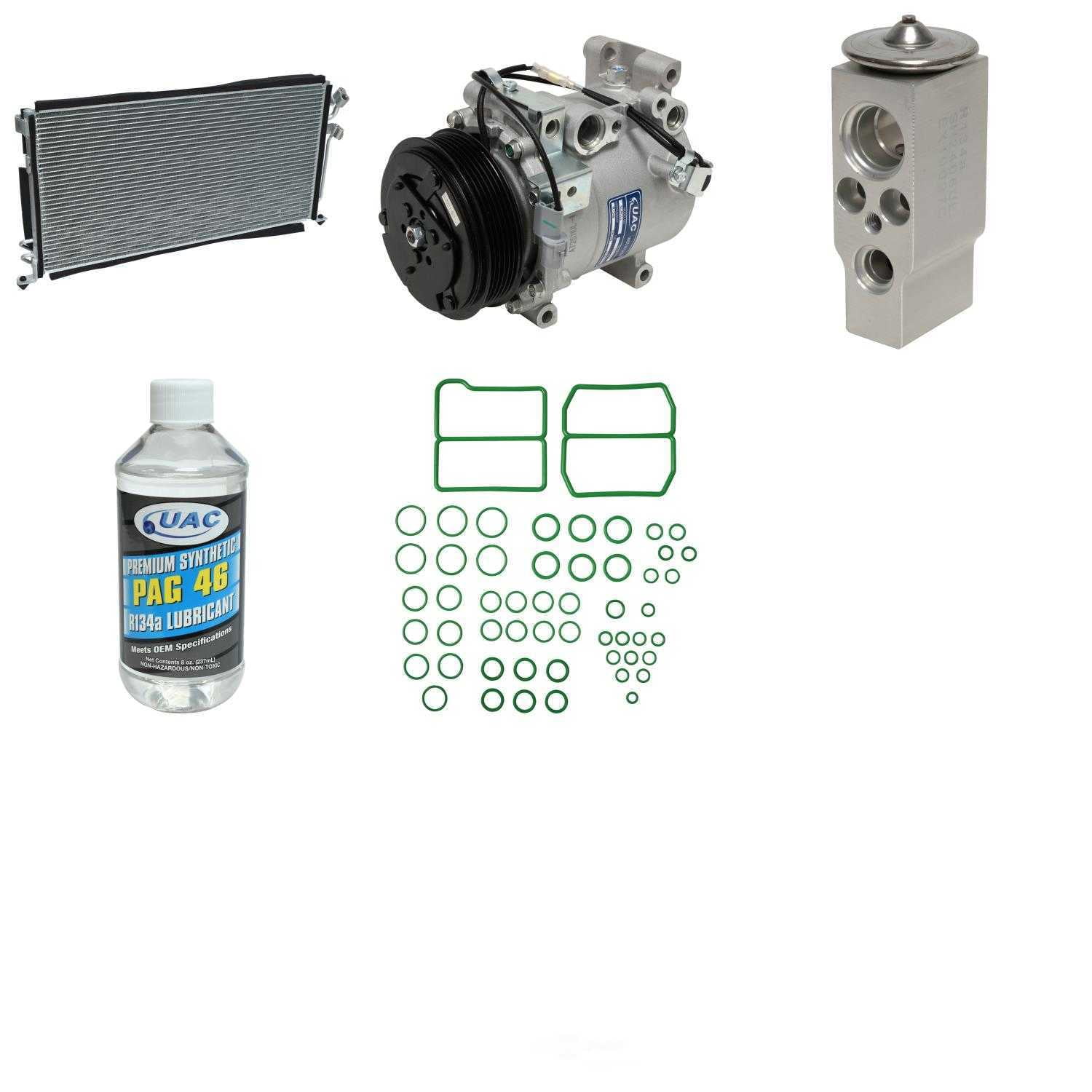 A/C Compressor and Component Kit -- Compressor-Condenser Replacement Kit Fits select: 2003 MITSUBISHI LANCER EVOLUTION