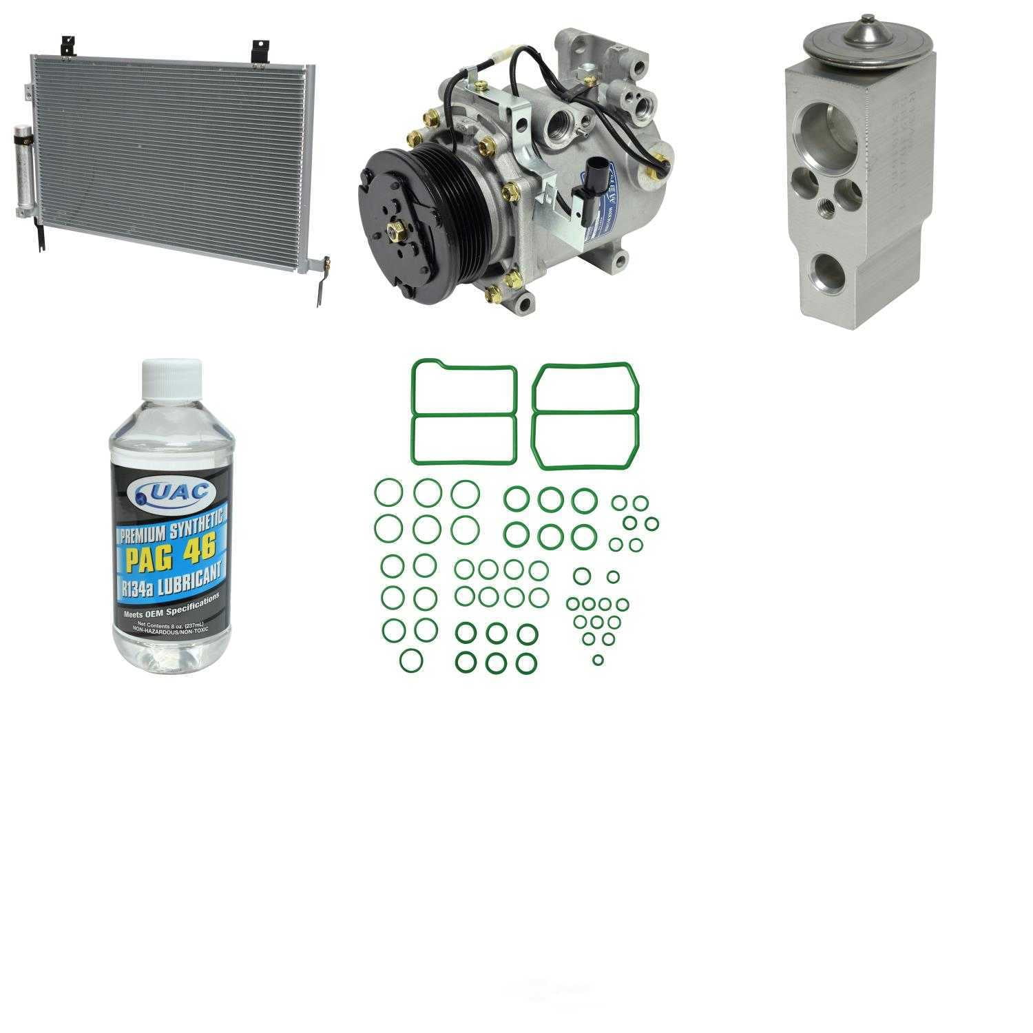 A/C Compressor and Component Kit -- Compressor-Condenser Replacement Kit Fits select: 2004-2008,2010-2011 MITSUBISHI ENDEAVOR