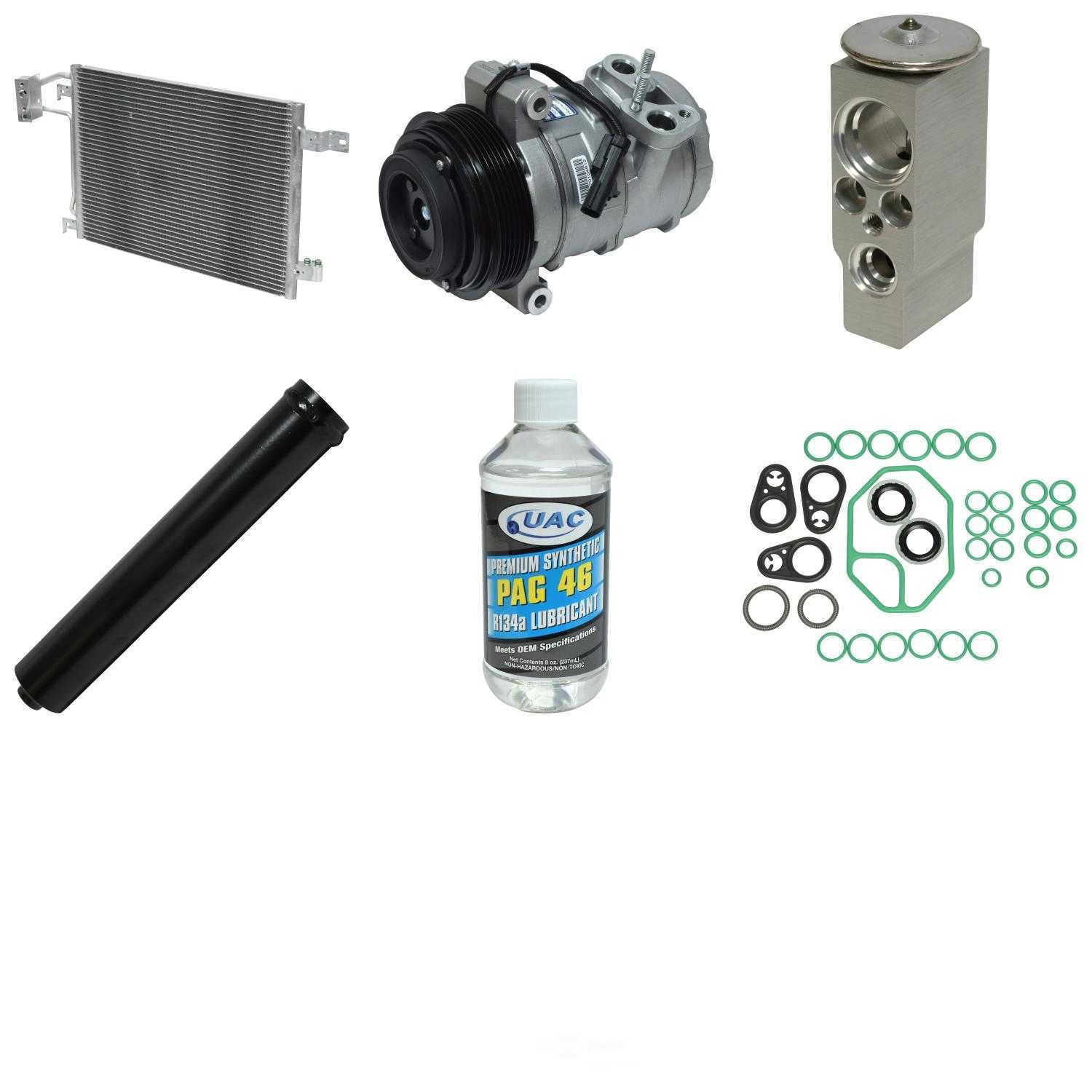 A/C Compressor and Component Kit -- Compressor-Condenser Replacement Kit Fits select: 2008 JEEP WRANGLER UNLIMITED, 2009-2010 JEEP WRANGLER