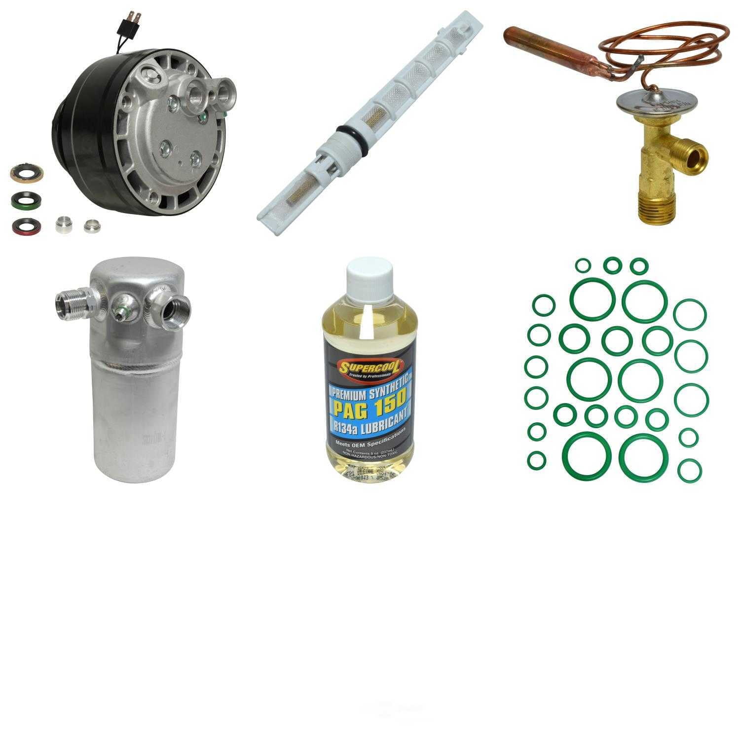 A/C Compressor and Component Kit -- Compressor Replacement Kit Fits select: 1982,1984 CHEVROLET C10