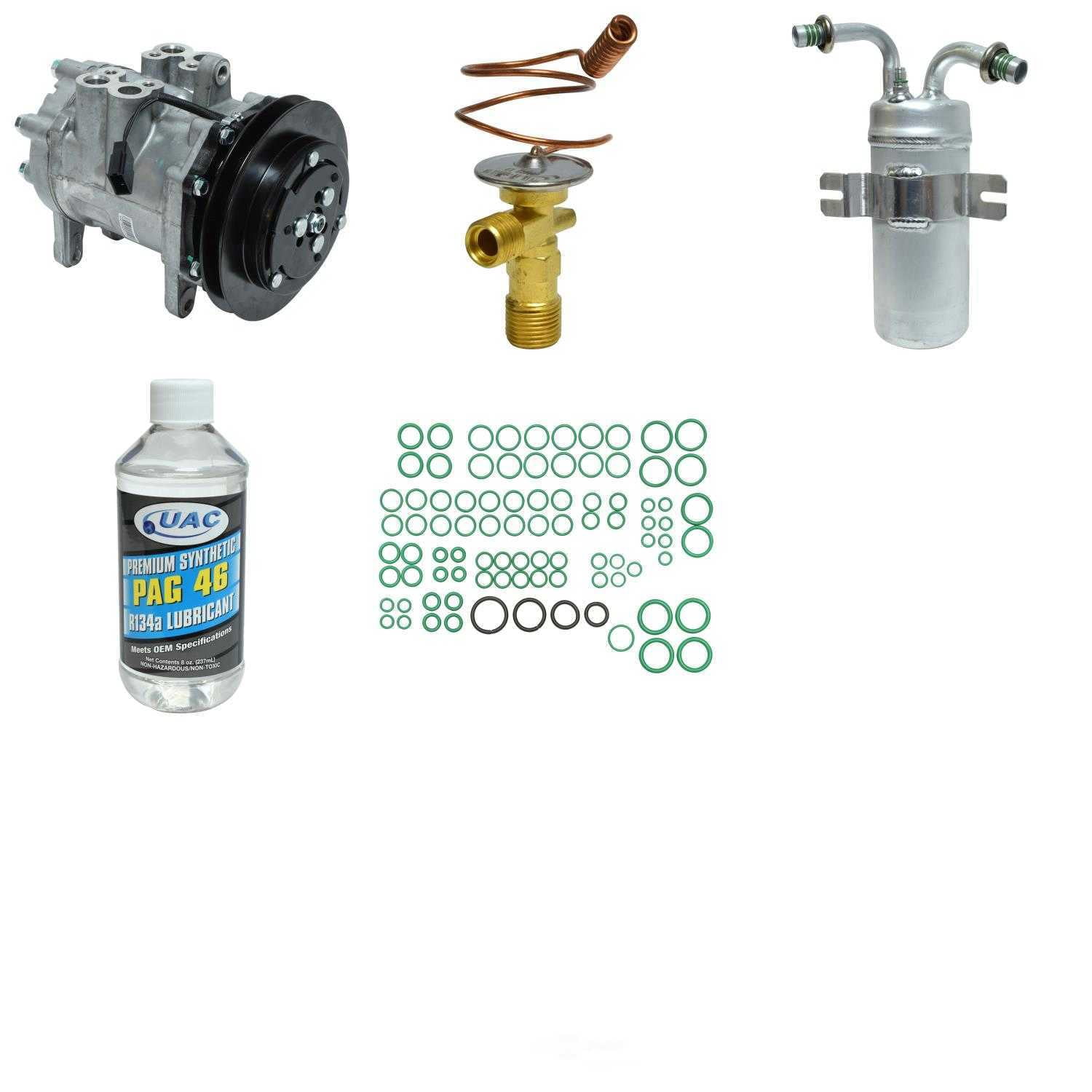 A/C Compressor and Component Kit -- Compressor Replacement Kit Fits select: 1988-1991 FORD ECONOLINE