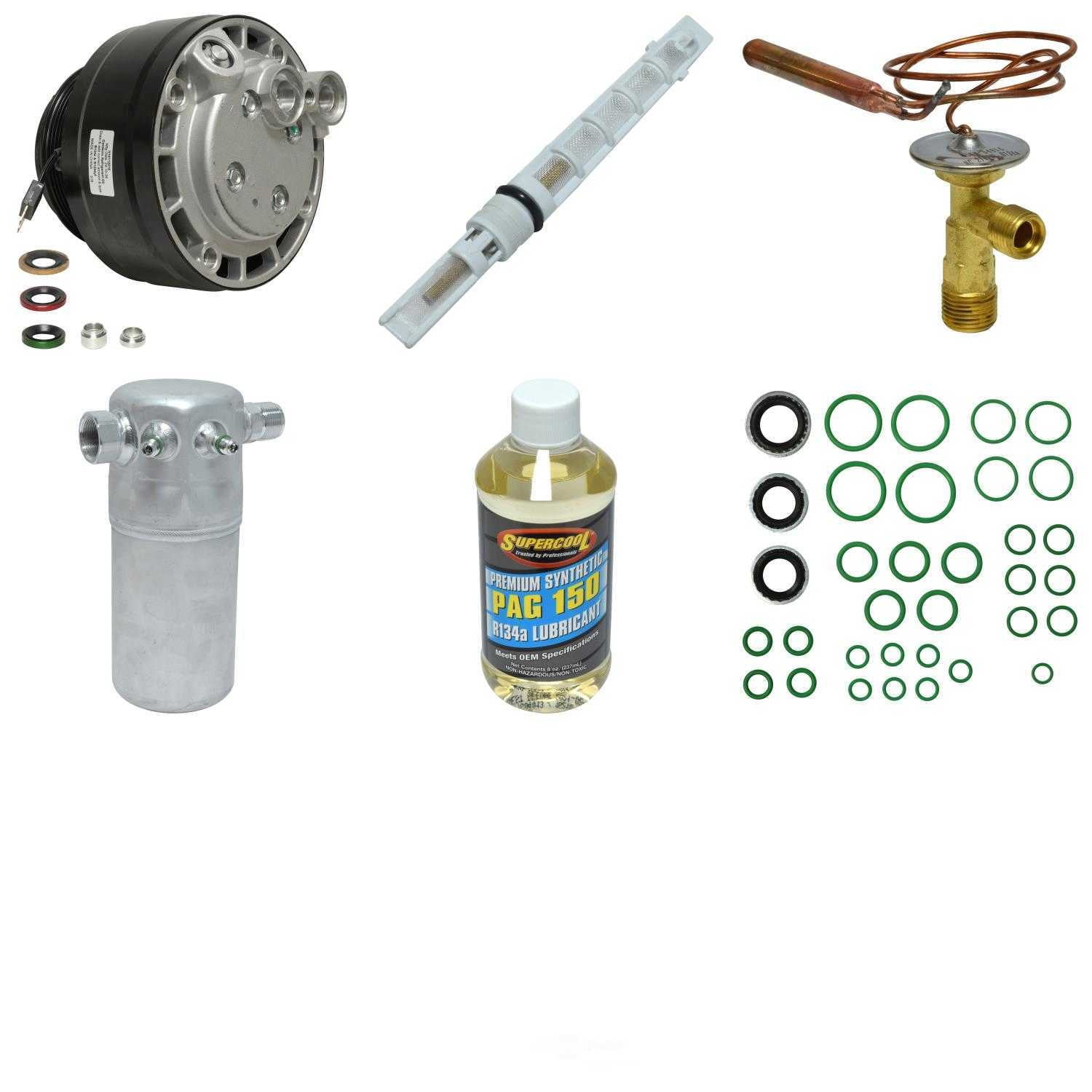 A/C Compressor and Component Kit -- Compressor Replacement Kit Fits select: 1989-1991 CHEVROLET G30, 1991 GMC RALLY WAGON / VAN G3500