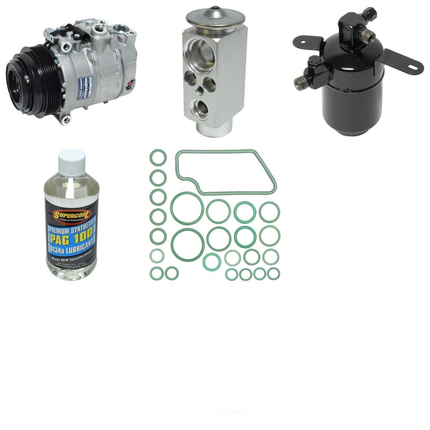 A/C Compressor and Component Kit -- Compressor Replacement Kit Fits select: 1996-2002 MERCEDES-BENZ E