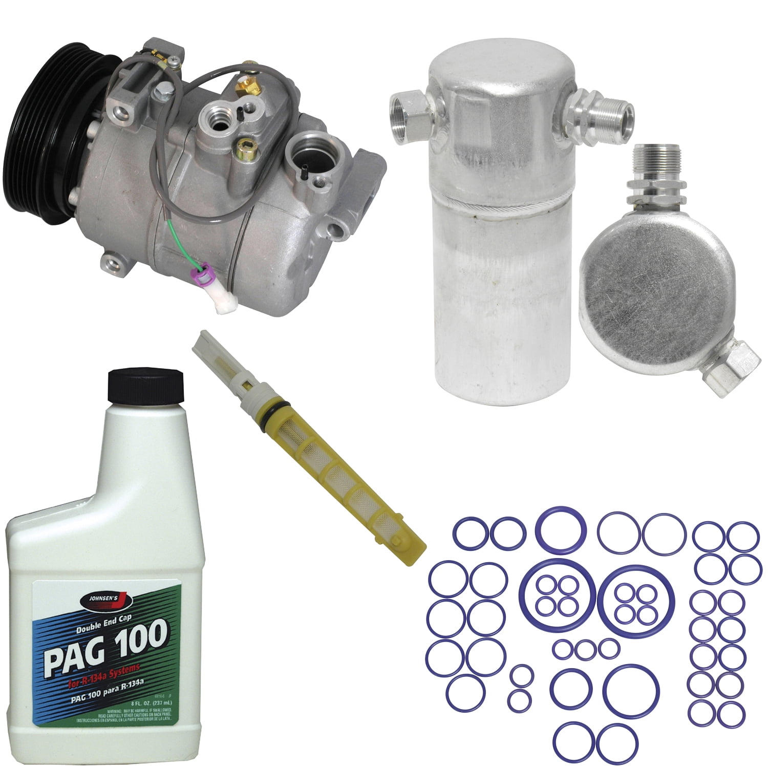 A/C Compressor and Component Kit -- Compressor Replacement Kit Fits select: 1997-1998 AUDI A6, 1995 AUDI S6