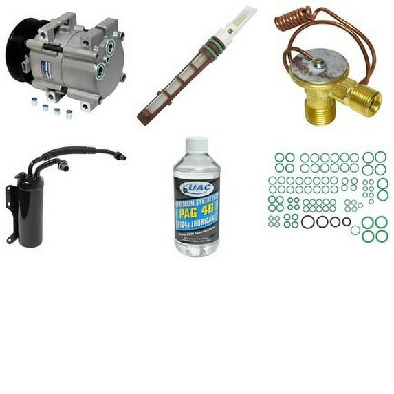 A/C Compressor and Component Kit -- Compressor Replacement Kit Fits select: 1997 FORD ECONOLINE