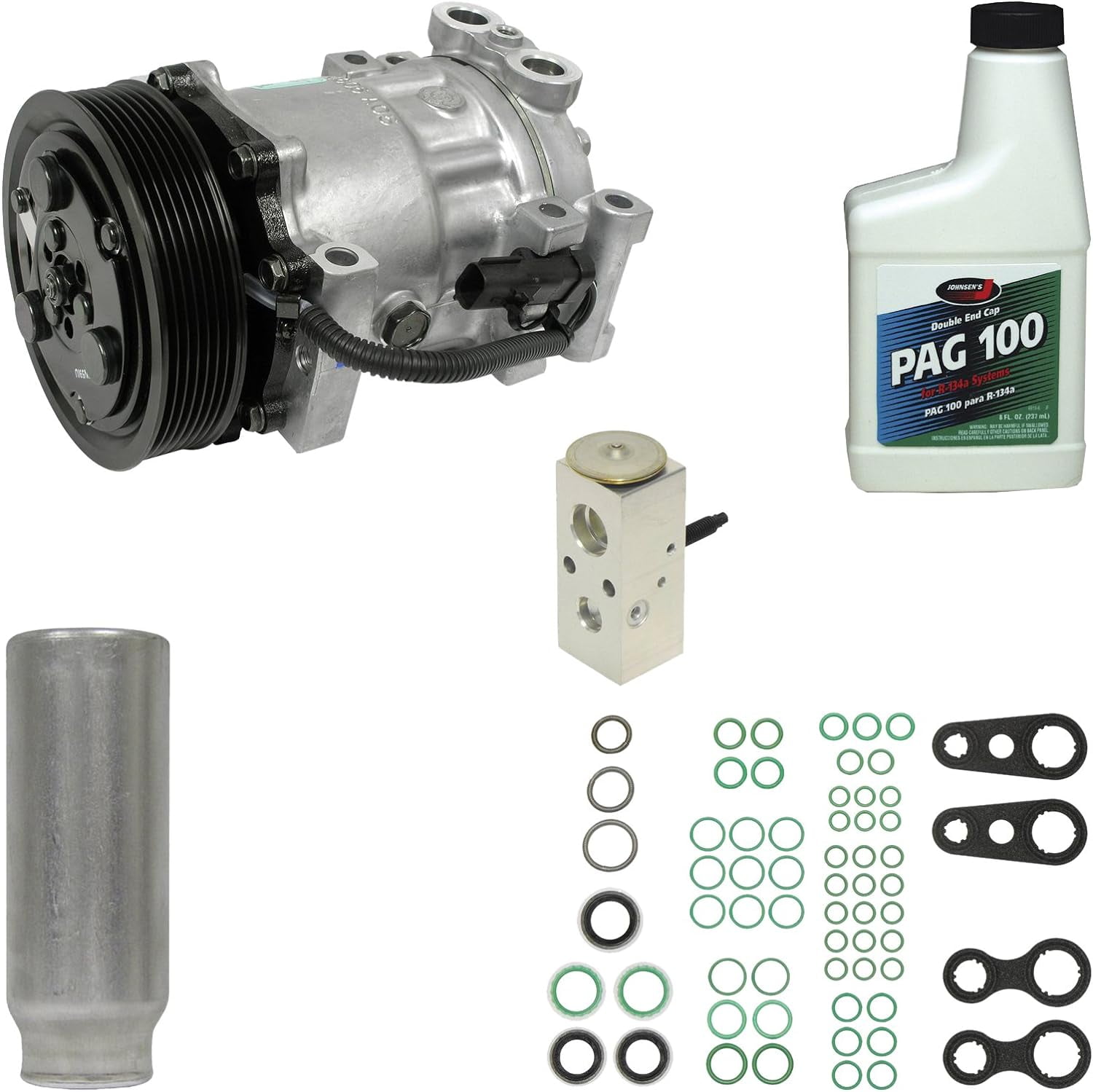A/C Compressor and Component Kit -- Compressor Replacement Kit Fits ...