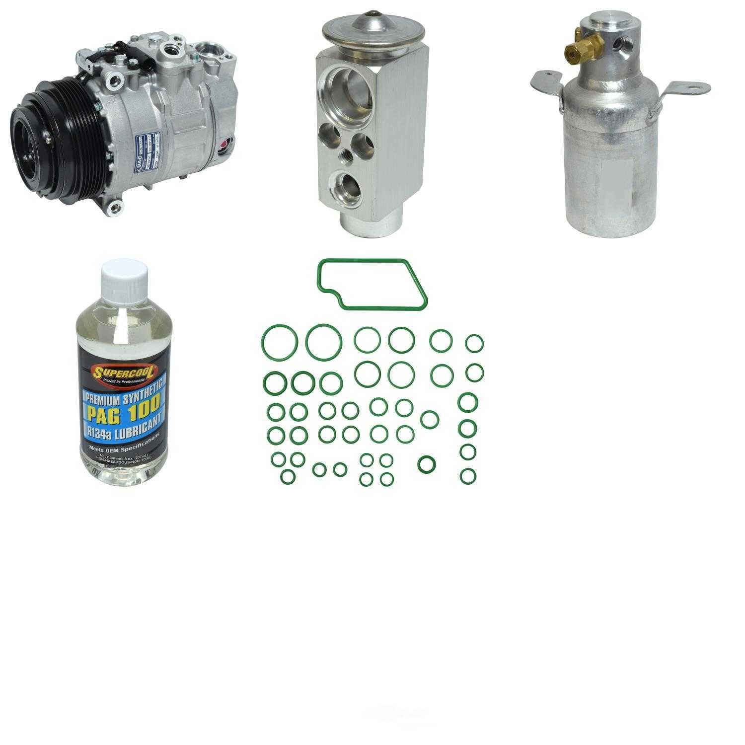 A/C Compressor and Component Kit -- Compressor Replacement Kit Fits select: 1998-2003 MERCEDES-BENZ CLK, 1999-2000 MERCEDES-BENZ C 230