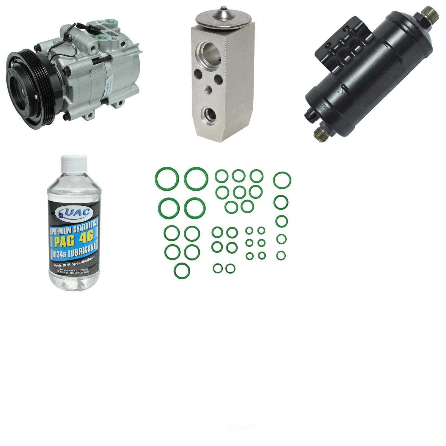 A/C Compressor and Component Kit -- Compressor Replacement Kit Fits select: 1999-2002 HYUNDAI SONATA GL, 2001-2002 KIA OPTIMA