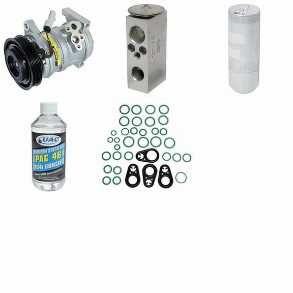 A/C Compressor and Component Kit -- Compressor Replacement Kit Fits select: 2001-2004 DODGE GRAND CARAVAN, 2001-2004 CHRYSLER TOWN & COUNTRY