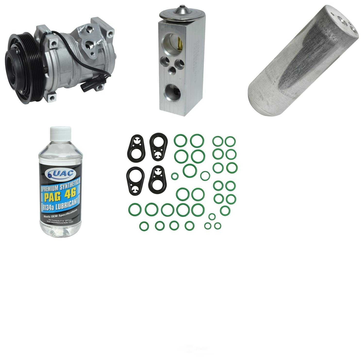 A/C Compressor and Component Kit -- Compressor Replacement Kit Fits select: 2002-2004 DODGE CARAVAN SE, 2001 DODGE CARAVAN SPORT
