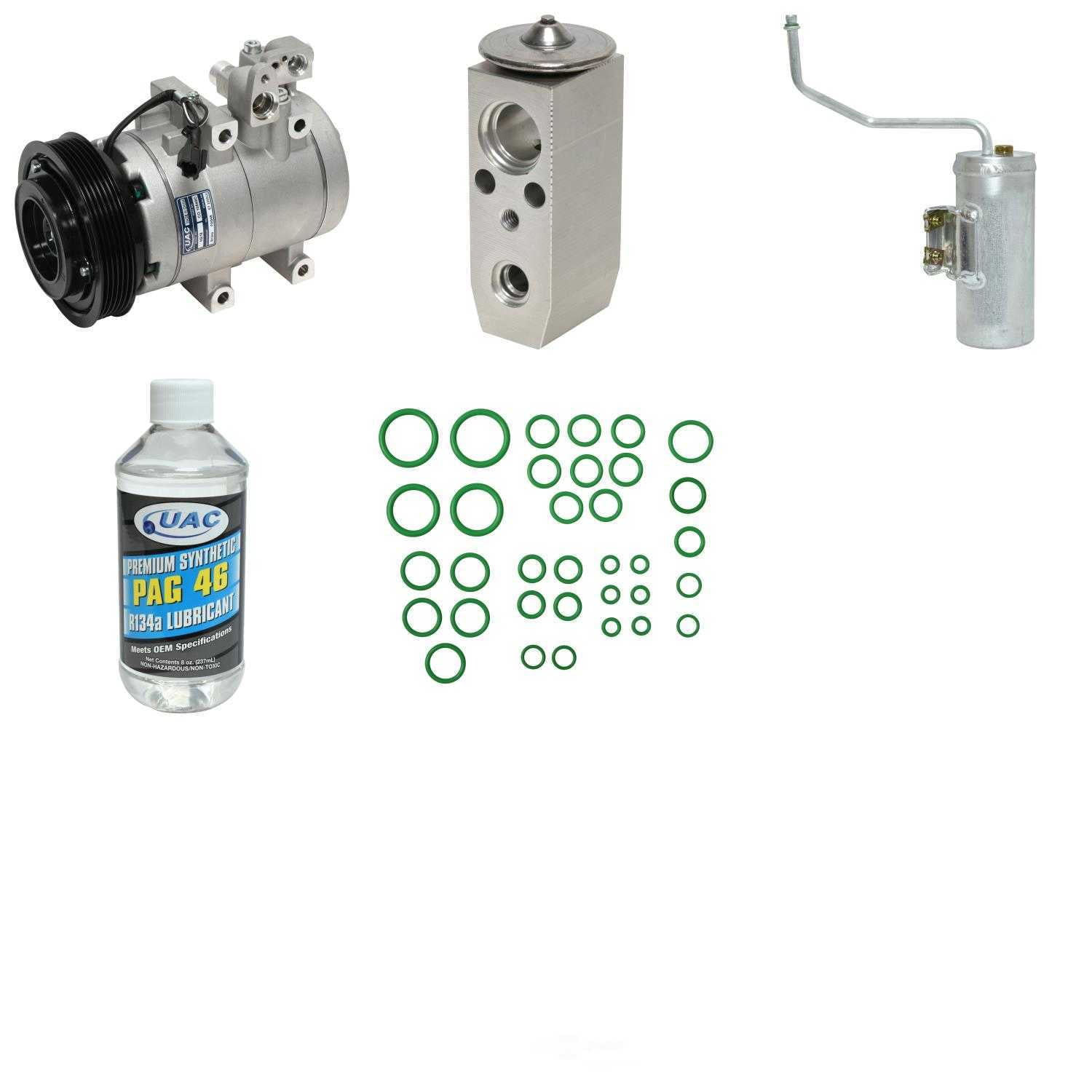 A/C Compressor and Component Kit -- Compressor Replacement Kit Fits select: 2003-2004 HYUNDAI SONATA GLS/LX, 2003-2006 KIA OPTIMA