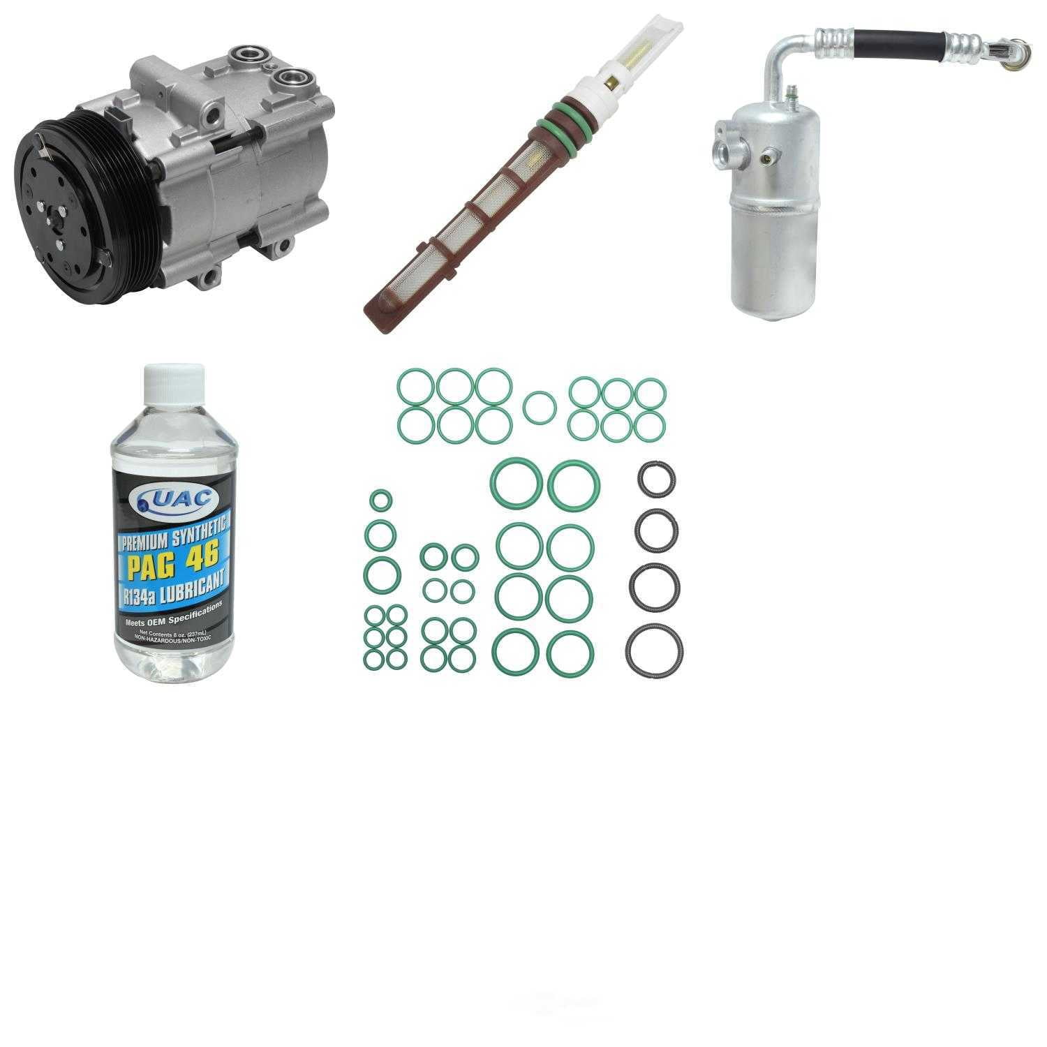 A/C Compressor and Component Kit -- Compressor Replacement Kit Fits select: 2004 FORD F150