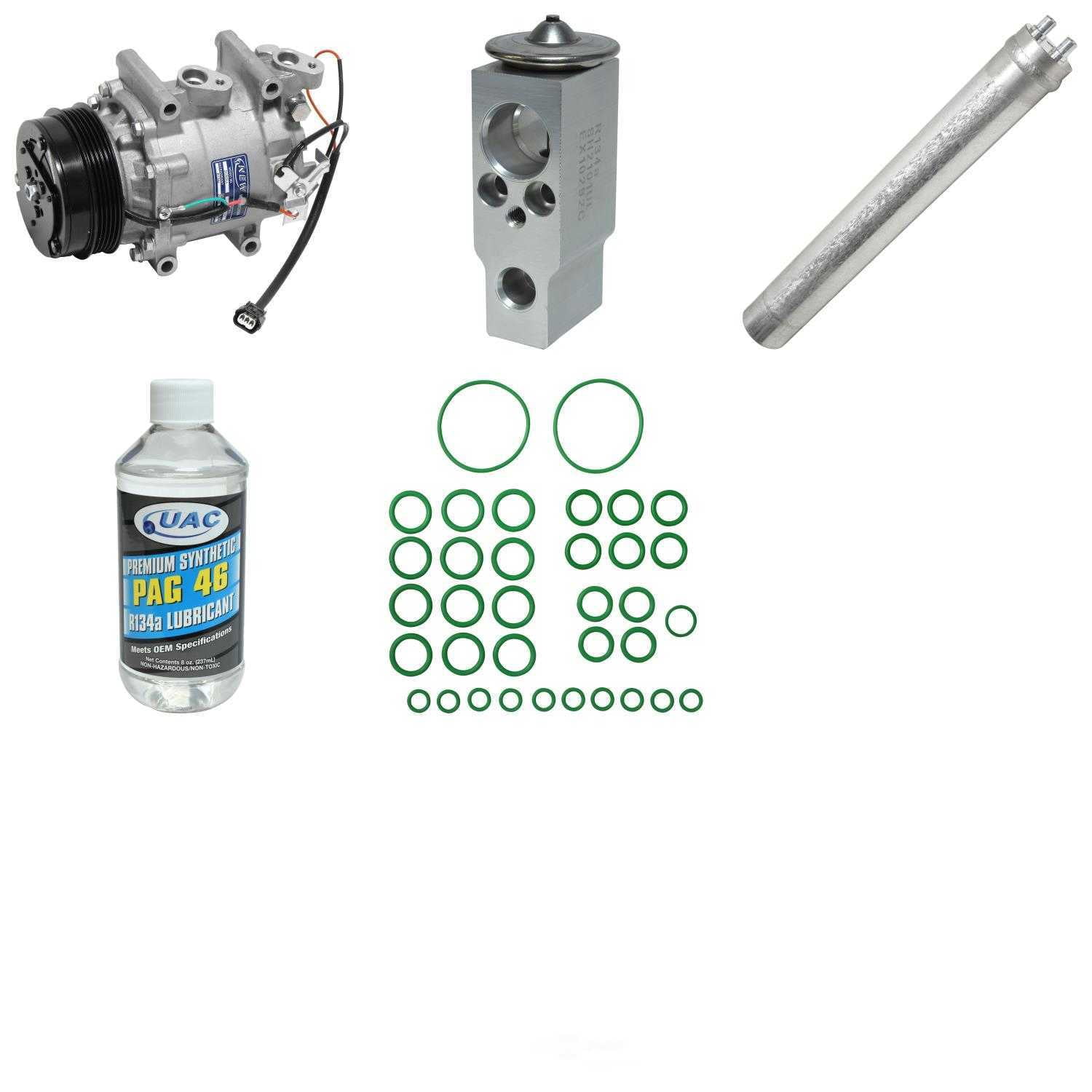 A/C Compressor and Component Kit -- Compressor Replacement Kit Fits select: 2009-2012,2013 HONDA FIT