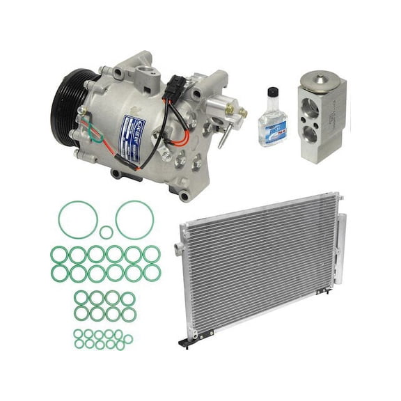 A/C Compressor and Condenser Kit - Compatible with 2006 - 2011 Honda Civic 2.0L Si 2-Door 2007 2008 2009 2010