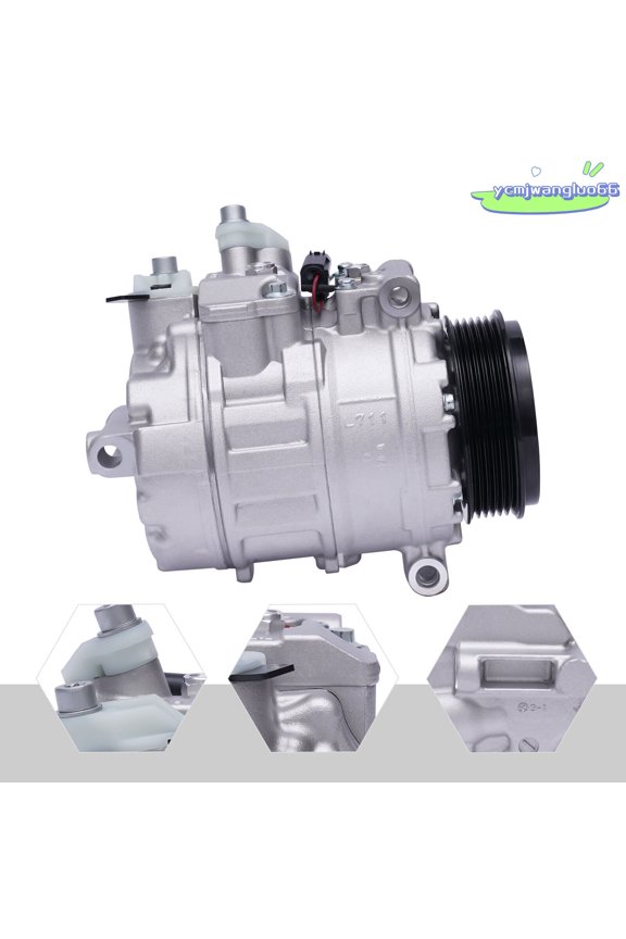 A/C Compressor w/ Clutch For 2000-2012 Mercedes-Benz Gl Ml320 350 450 R320 350