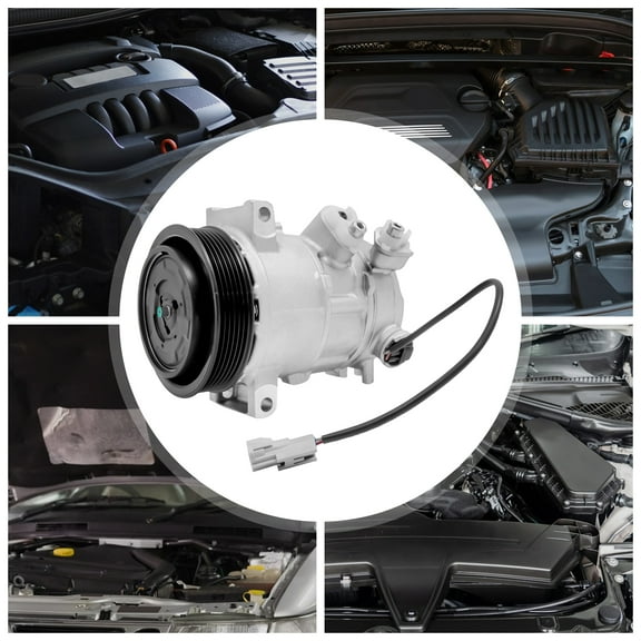 A/C Compressor with Clutch for 2009-2017 Jeep Patriot, 2009-2016 Jeep Compass & Dodge Caliber, 2.0L & 2.4L Engines, Direct OEM Replacement