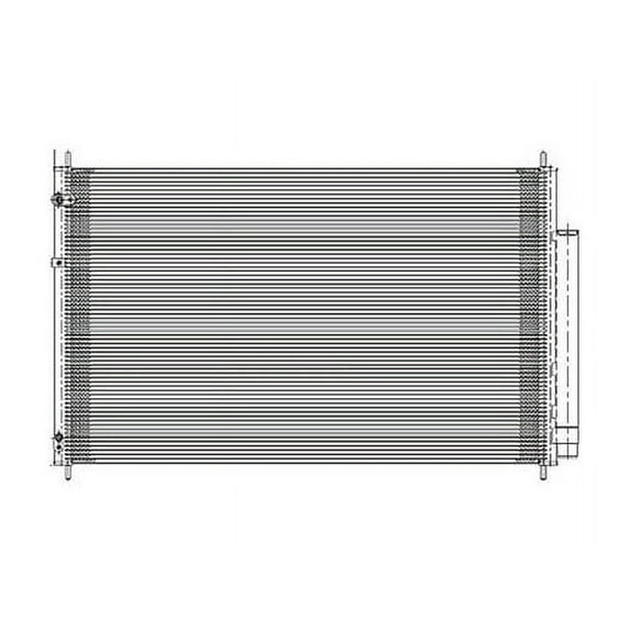 A/C Condenser - Compatible with 2011 - 2017 Honda Odyssey 2012 2013 2014 2015 2016