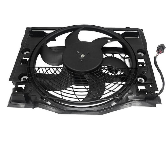 A/C Condenser Fan Assembly - Compatible with 2001 - 2005 BMW 325i 2002 2003 2004