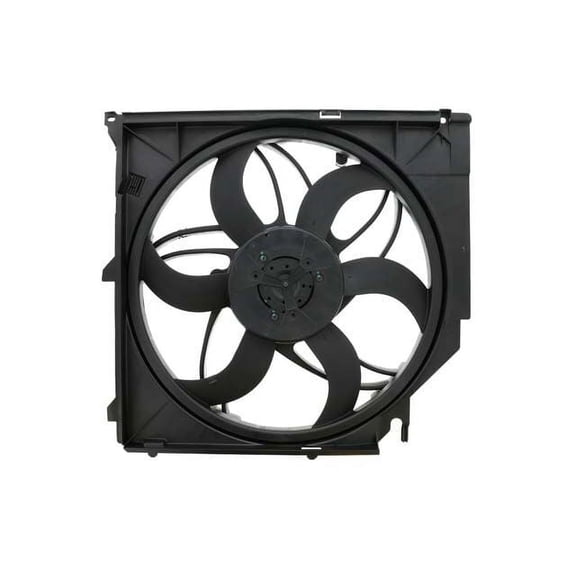 A/C Condenser Fan Assembly - Compatible with 2004 - 2010 BMW X3 2005 2006 2007 2008 2009