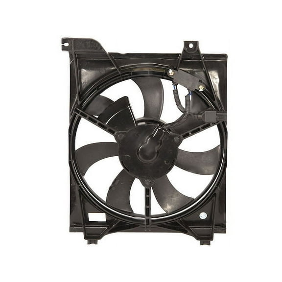 A/C Condenser Fan Assembly - Compatible with 2006 - 2011 Kia Rio 2007 2008 2009 2010