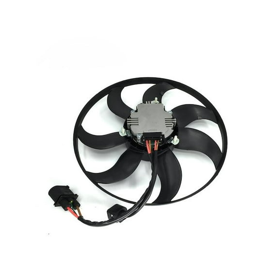 A/C Condenser Fan Assembly - Compatible with 2010 - 2014 Volkswagen Golf 2011 2012 2013