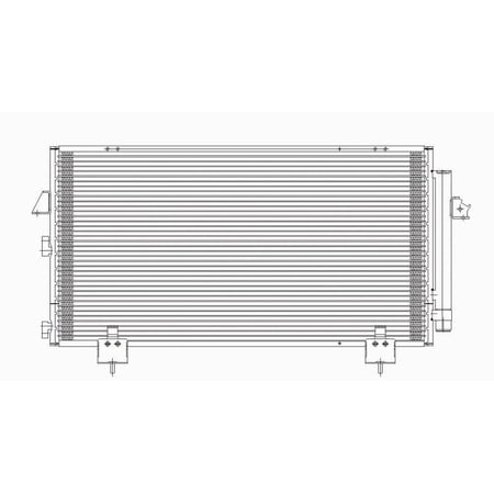 A/C Condenser Fits 2016 Cadillac XTS