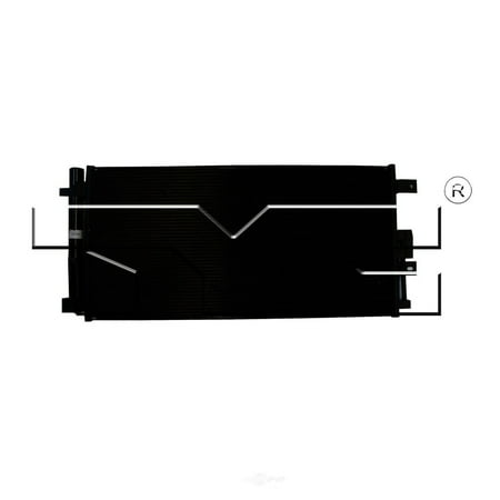 A/C Condenser Fits 2016 Fiat 500