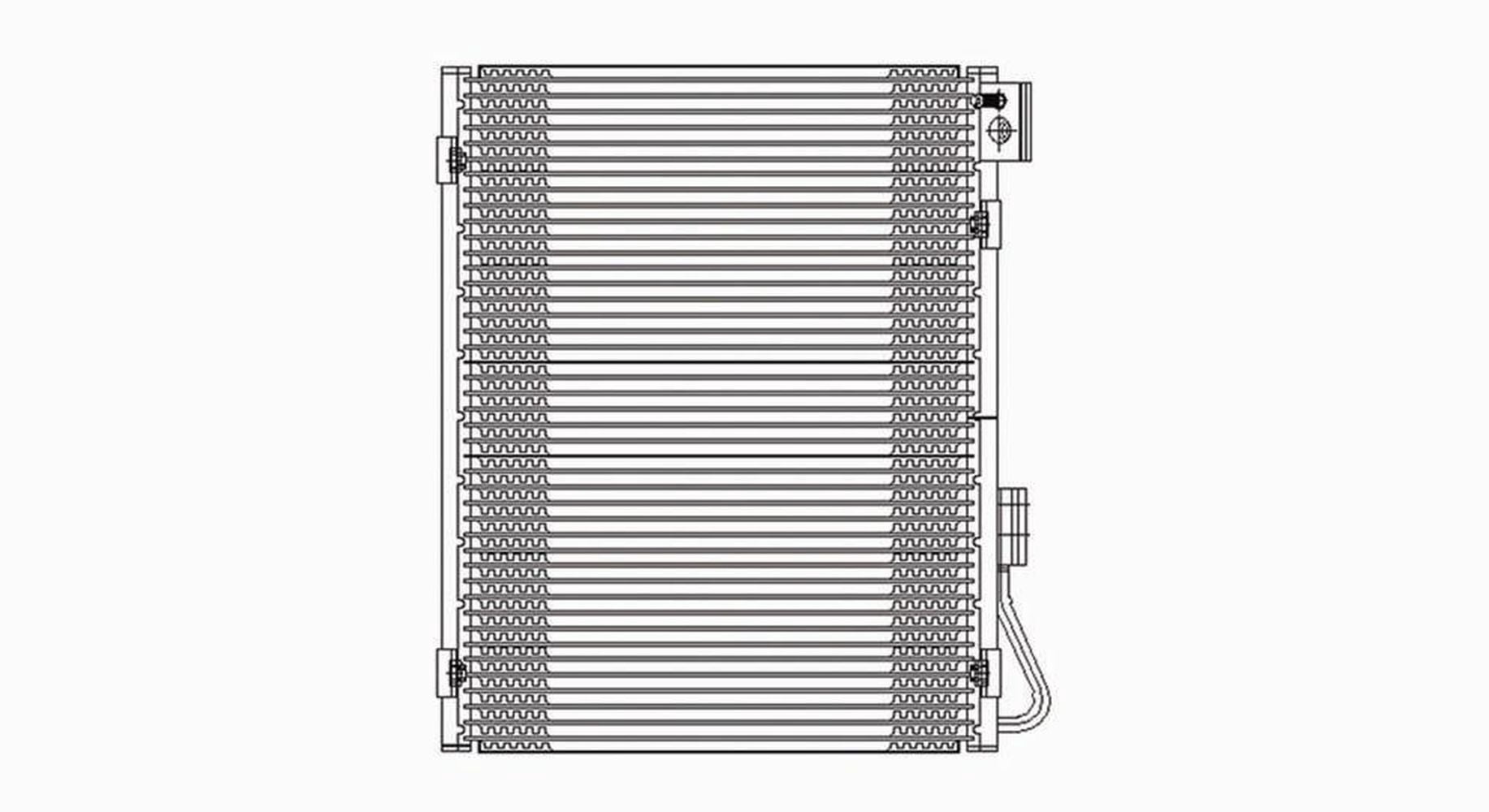A/C Condenser Fits select: 2002-2008 DODGE RAM 1500, 2005-2009 DODGE RAM 2500