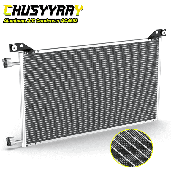 NOBRAND A/C Condenser Direct-Fit Replacement Aluminum 1 Pack 29.99" x 17.1" x 0.63"