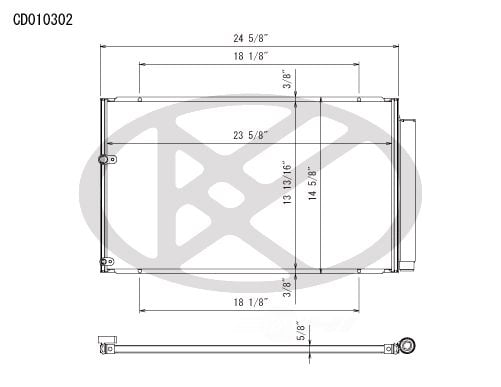 A/C Condenser - Koyoair For/Fit 3093 04-09 Toyota Prius WITH Receiver & Dryer