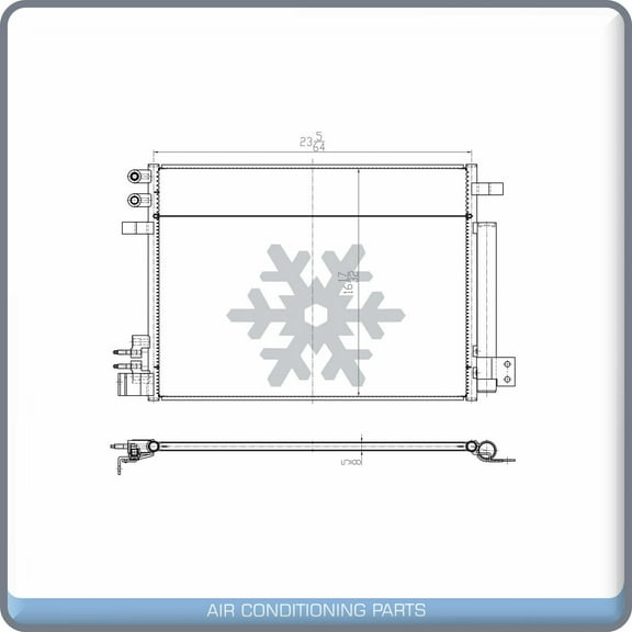 A/C Condenser for Chevrolet Camaro / CadillA/C ATS, CTS QL