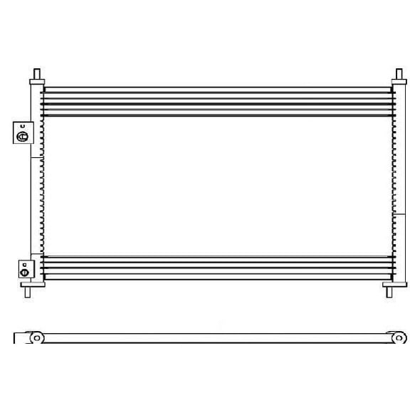 A/C Condenser Compatible with Maz 626 QR
