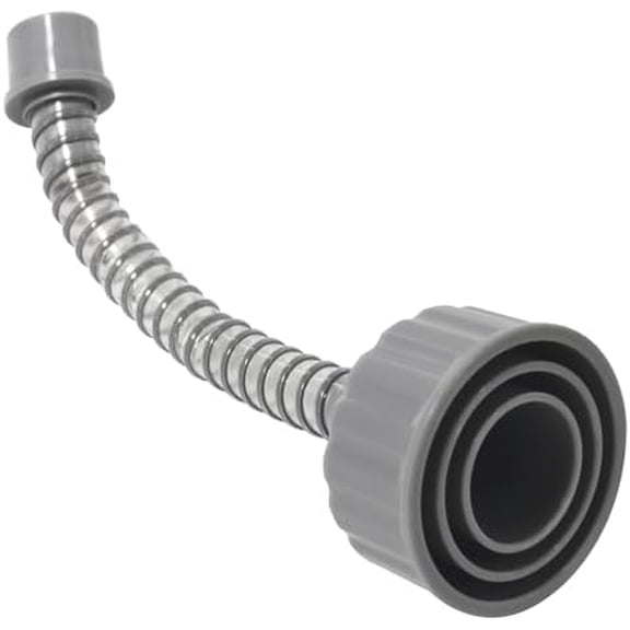 A/C Drain Lines Cleaner Tool in Wet Vac Attachment To Unclog And Evacuate, ABS Plastic Vacuum Hose Compatiable With Most PVC Pipe Sizes, Easy To Use, Grey