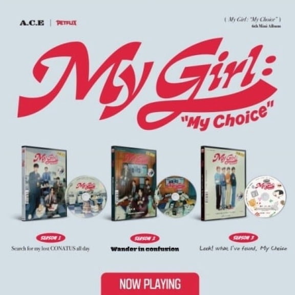 A.C.E - My Girl : My Choice - incl. 120pg Photobook, Mini-Game, 4 Paper Dolls, 4-Cut Photo, Sticker + 2 Photocards - Music & Performance - CD