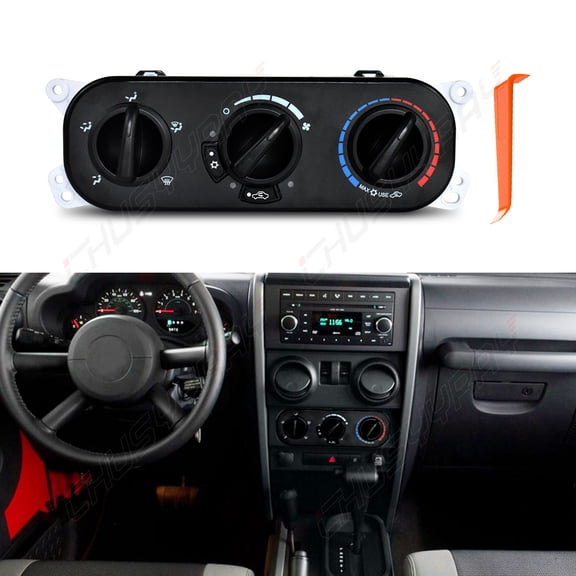 A/C Heater Switch Panel 55111841AE for 2007-2010 Jeep Wrangler JK 3.8L V6 Replacement