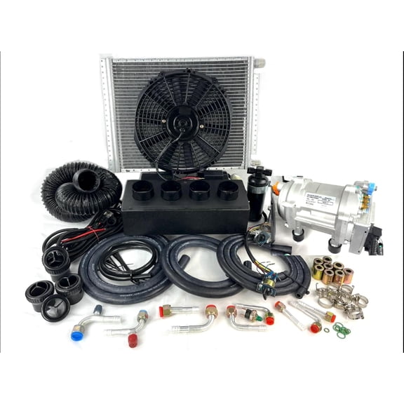 A/C KIT UNIVERSAL IN DASH EVAPORATOR 848-000 Top Outlet HEAT & COOL 12V ELECTRIC