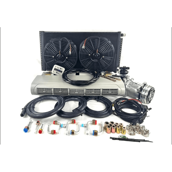 A/C KIT UNIVERSAL UNDER DASH EVAPORATOR BEU 228-100 GREY 12V WITH ELEC HARNESS