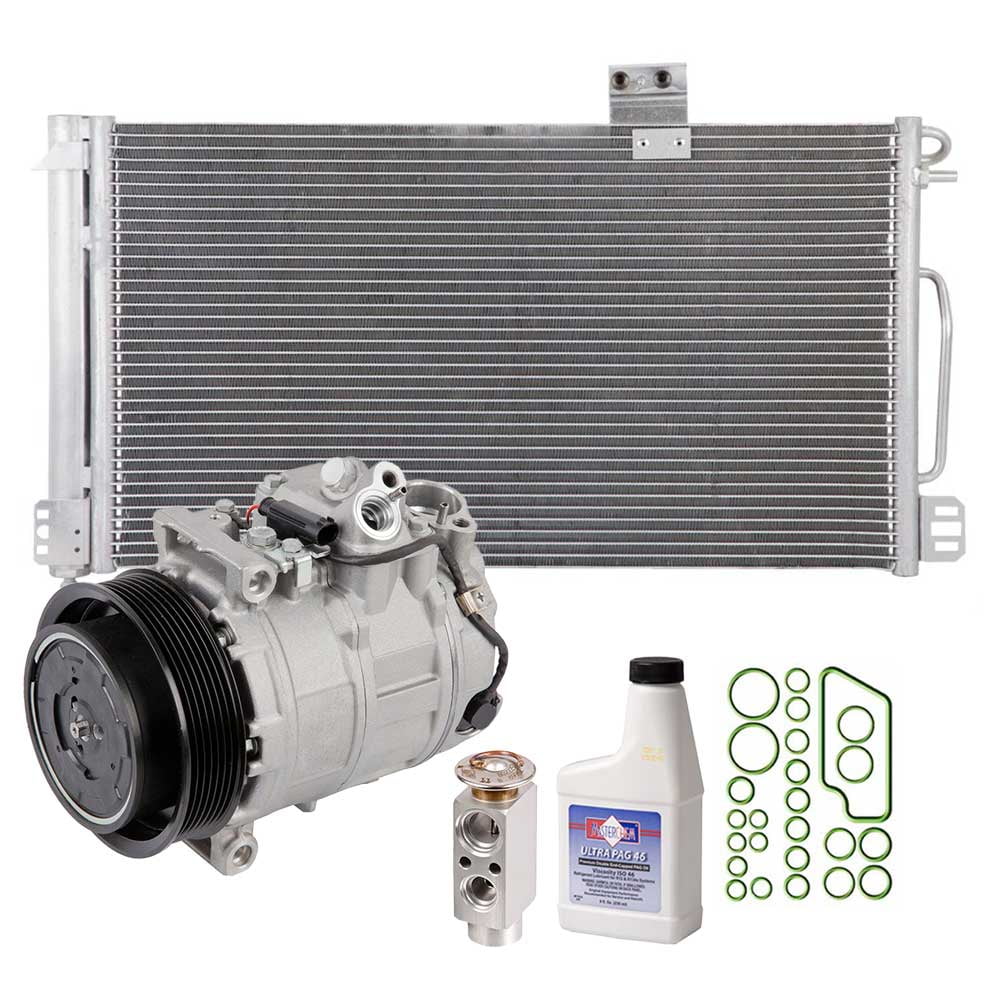 A/C Kit w/ AC Compressor Condenser & Drier For 2003 Mercedes C230 ...