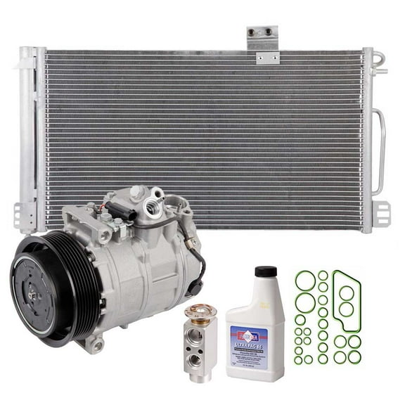 A/C Kit w/ AC Compressor Condenser & Drier For 2003 Mercedes C230 Kompressor W203 - BuyAutoParts