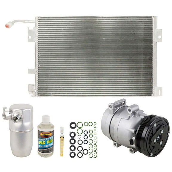 A/C Kit w/ AC Compressor Condenser & Drier For Chevy Corvette C5 2000 2001 2002 2003 2004 - BuyAutoParts