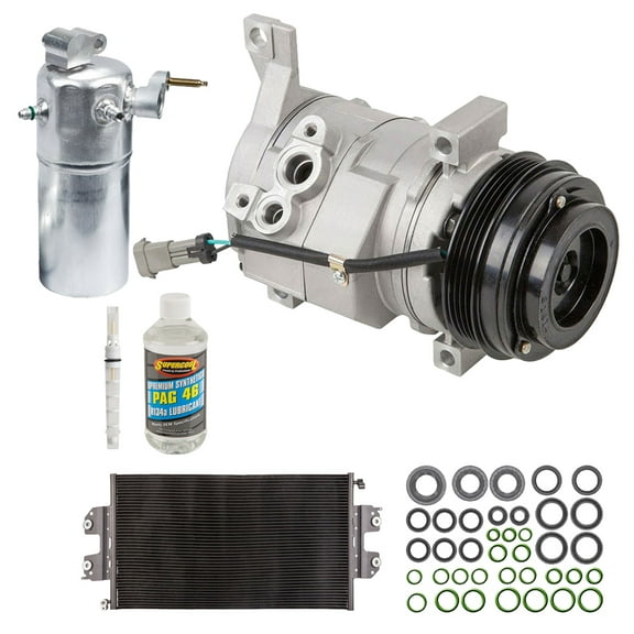 A/C Kit w/ AC Compressor Condenser & Drier For Chevy Express & GMC Savana Van 2008-2018 w/ Gas V8 - BuyAutoParts