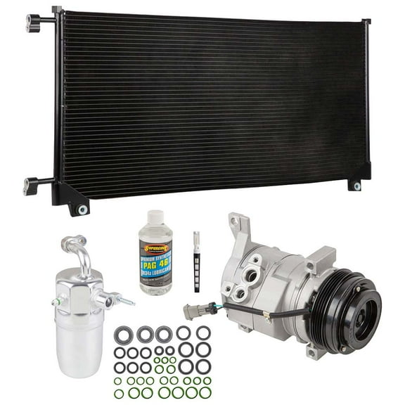 A/C Kit w/ AC Compressor Condenser & Drier For Chevy Tahoe Suburban Avalanche GMC Yukon Cadillac Escalade 2003-2006 - BuyAutoParts