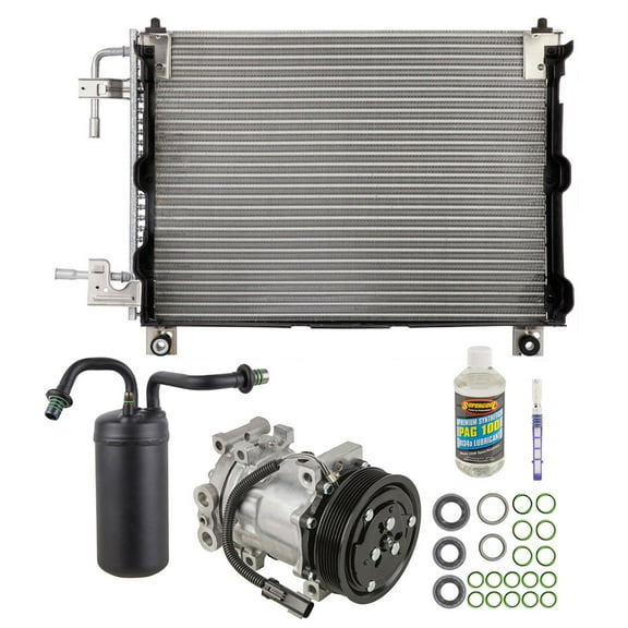 A/C Kit w/ AC Compressor Condenser & Drier For Dodge Ram 1994 1995 1996 1997 w/ Gas Engine - Does Not Fit Cummins Diesel - BuyAutoParts