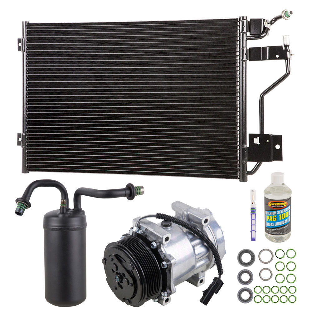 A/C Kit w/ AC Compressor Condenser & Drier For Dodge Ram Cummins 5.9L 12v Diesel 1994 1995 1996 1997 - BuyAutoParts